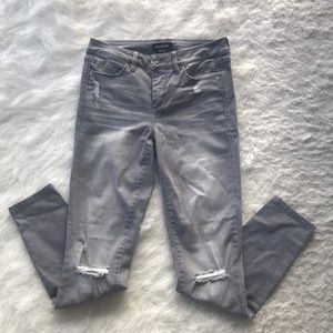 BEBE GREY DENIM JEANS